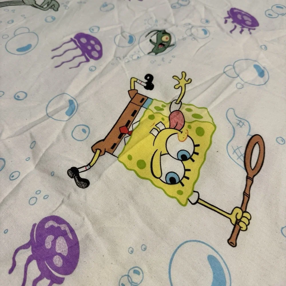 SpongeBob Squarepants Vtg‎ 2004 Twin Flat Sheet 66